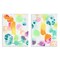 Stupell Industries Neon Colorful Abstract Shapes 2 pc Wall Plaque Art Set Design by June Erica Vess